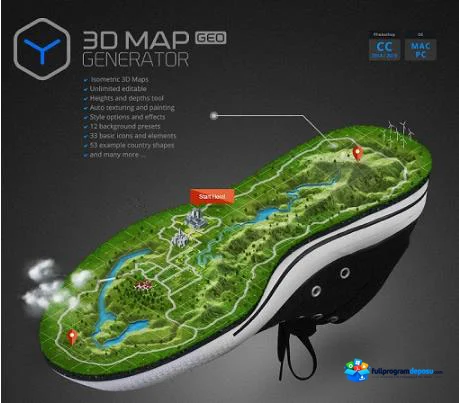 3D Map Generator GEO for Photoshop Full İndir