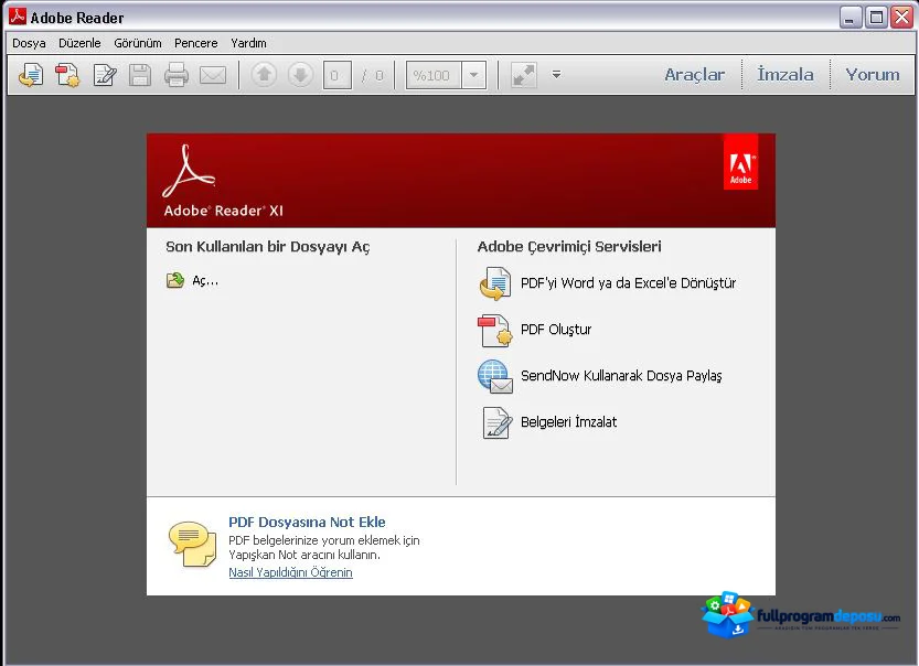 Adobe Acrobat XI Pro v11.0 Full Türkçe İndir ekran görüntüsü