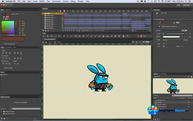 Adobe Animate 2020 v20.5 Full Türkçe İndir ekran görüntüsü