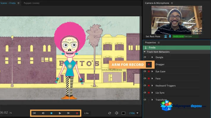 Adobe Character Animator CC 2019 v2.1 Full İndir ekran görüntüsü