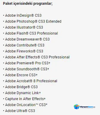 Adobe CS3 Master Collection Full İndir ekran görüntüsü