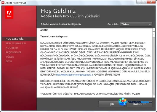 Adobe Flash Professional CS5.5 Full Türkçe İndir ekran görüntüsü