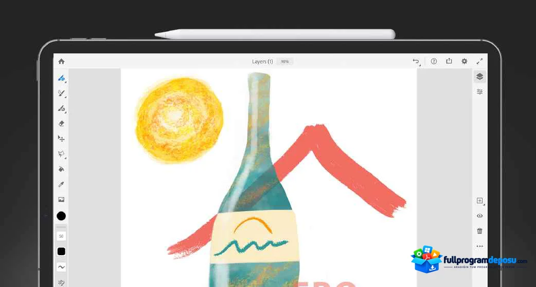 Adobe Fresco v5.7 Full Türkçe İndir (Ücretsiz) ekran görüntüsü