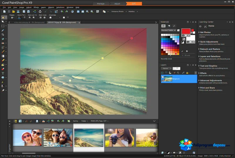 Corel PaintShop Pro X9 İndir ekran görüntüsü