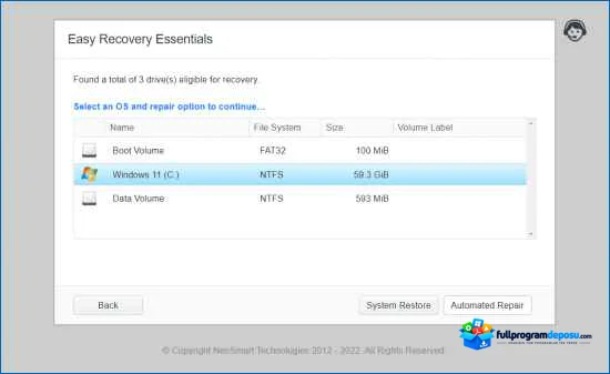EasyRE Windows 11 Onarım Aracı İndir