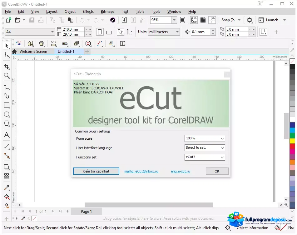 Ecut for CorelDRAW İndir