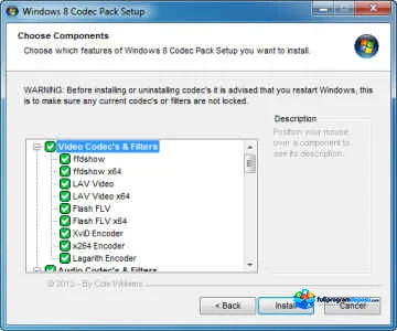Windows Codec Pack İndir ekran görüntüsü